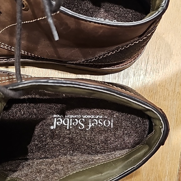 Like new mens Josef Seibel leather boots size 9 1/2 - Picture 4 of 5